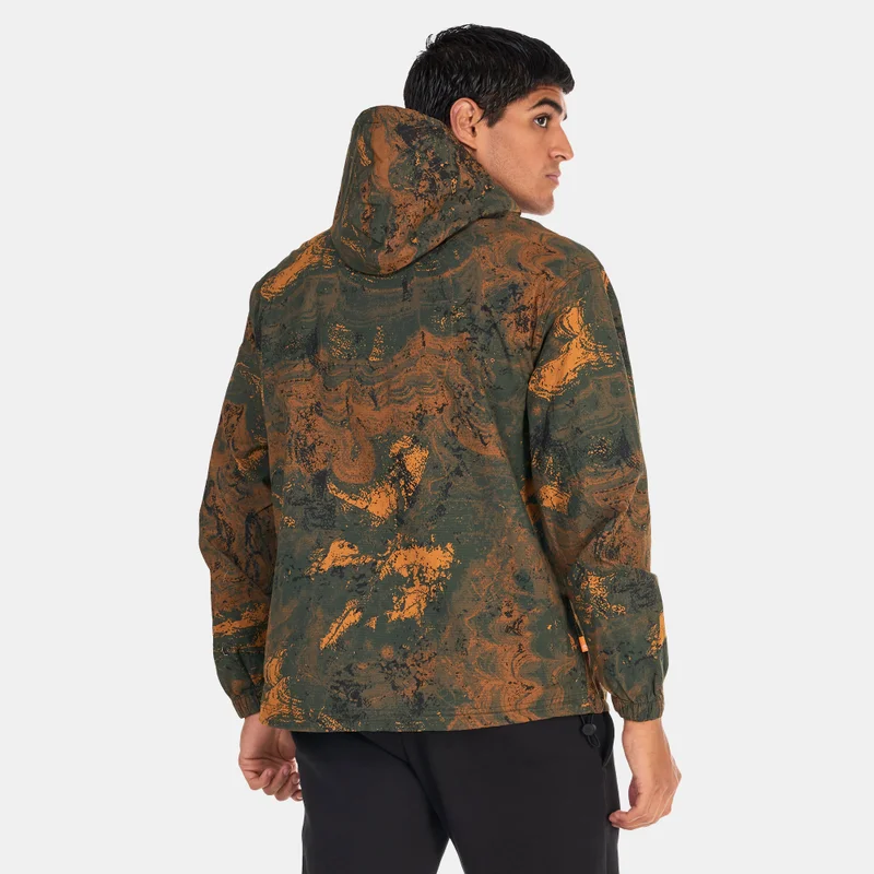 Timberland Men's Printed Lightweight Ripstop Anorak Jacket