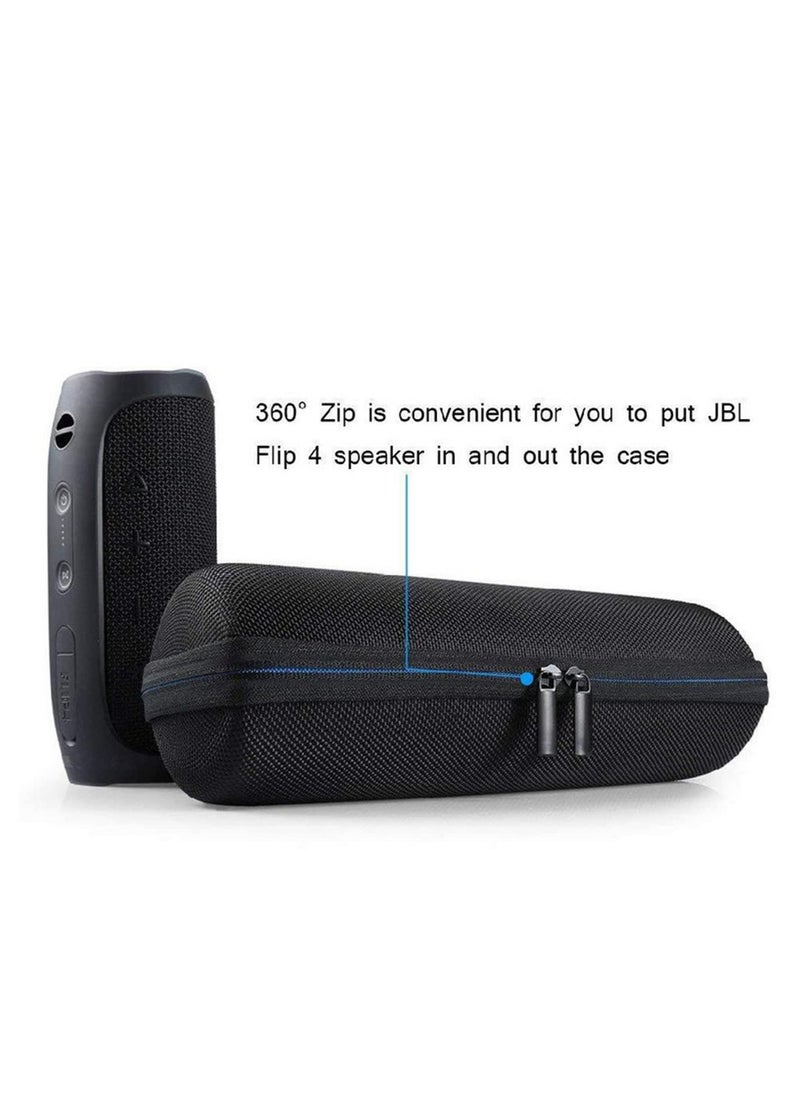 Generic Hard EVA Portable Carrying Case Hard Travel Case Protective Bag for JBL Flip 4/Flip 5/Flip 6 Waterproof Shockproof Wireless Bluetooth Speaker USB Plug and Cable (Only Case)  - Image 2