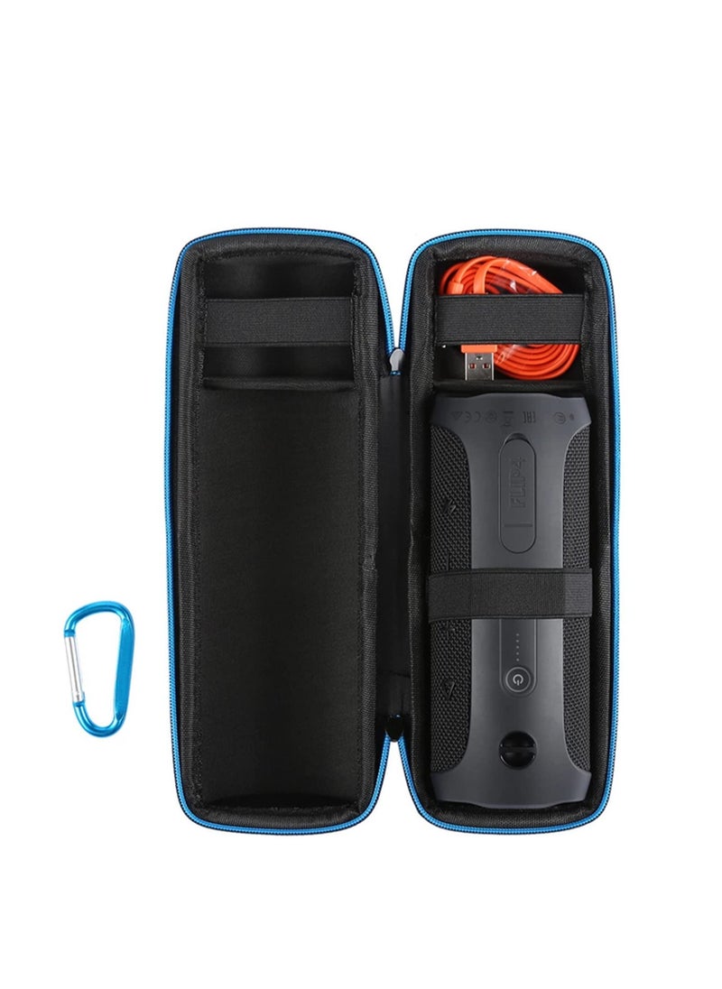 Generic Hard EVA Portable Carrying Case Hard Travel Case Protective Bag for JBL Flip 4/Flip 5/Flip 6 Waterproof Shockproof Wireless Bluetooth Speaker USB Plug and Cable (Only Case)  - Image 3