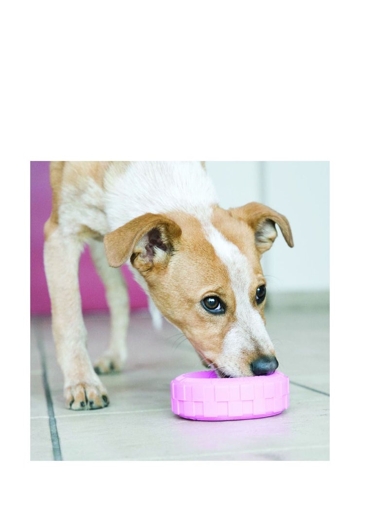 Kong Puppy Tires Chew Toy – Soft Rubber for Teething Relief, Mental Stimulation & Healthy Chewing Habits – Stuffable Inner Track for Treats – Assorted Colors for Growing Puppies - Image 5