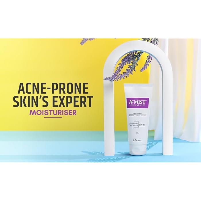 Brinton جل كريم مرطب AcMist للبشرة المعرضة لحب الشباب والدهنية | كريم مرطب 3.5 أونصة - Image 4