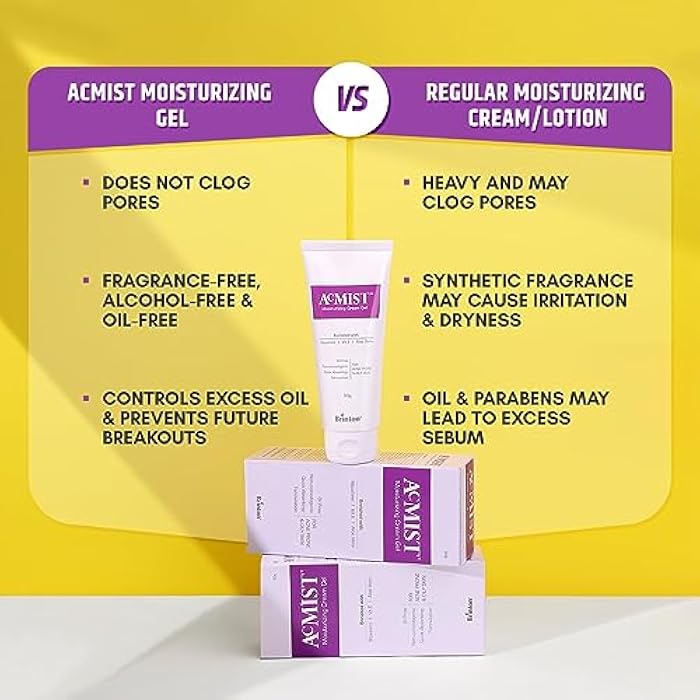 Brinton جل كريم مرطب AcMist للبشرة المعرضة لحب الشباب والدهنية | كريم مرطب 3.5 أونصة - Image 5