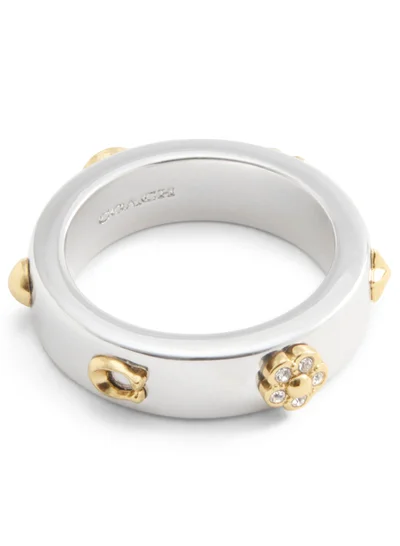 COACH Ring Star Heart Tearose Band