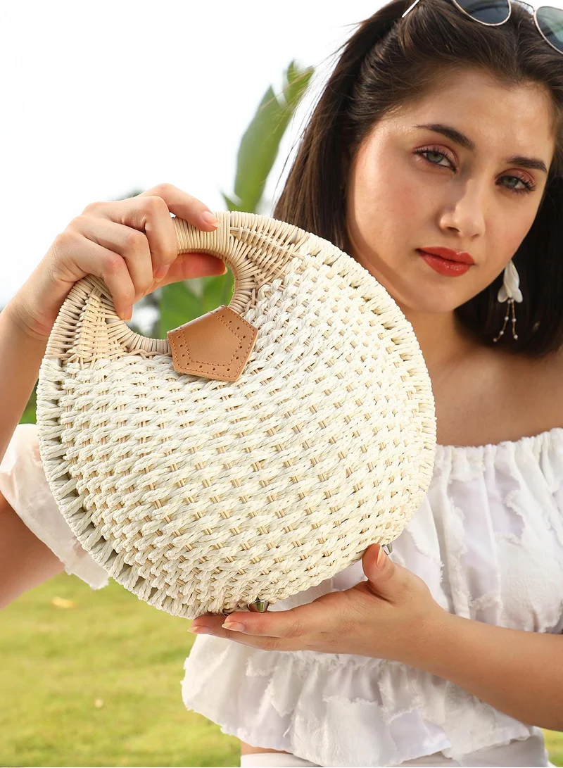 Haute Sauce The The Straw-Orb Hand Bag Hand Bag