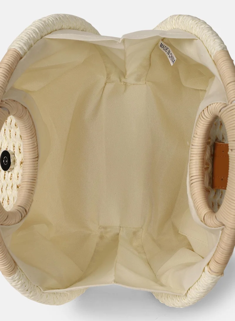 Haute Sauce The The Straw-Orb Hand Bag Hand Bag