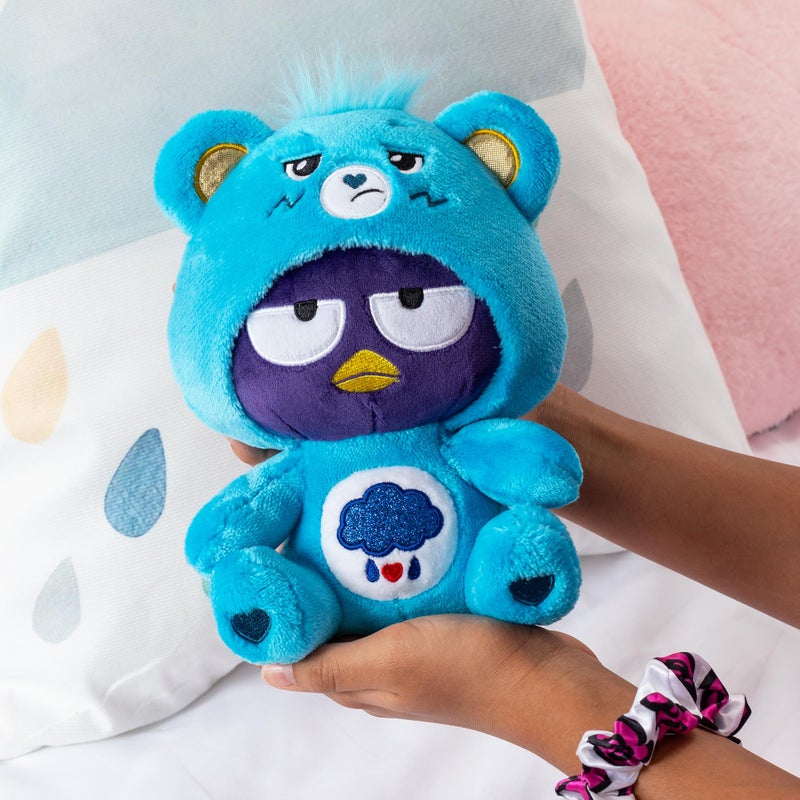 Care Bears دببة العناية - بادز-مارو مرتديًا زي دب غاضب 8" دمية محشوة بحجم صغير، زرقاء - ناعمة، قابلة للعناق أفضل صديق! - جيدة للفتيات والفتيان، الموظفين، الجامعين، الأعمار 4 وما فوق - Image 4