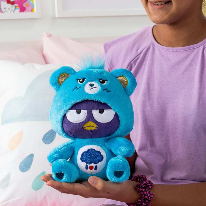 Care Bears دببة العناية - بادز-مارو مرتديًا زي دب غاضب 8" دمية محشوة بحجم صغير، زرقاء - ناعمة، قابلة للعناق أفضل صديق! - جيدة للفتيات والفتيان، الموظفين، الجامعين، الأعمار 4 وما فوق - Image 5