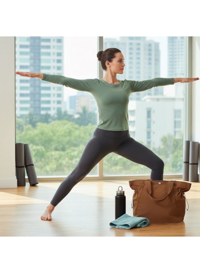 لولوليمون حقيبة رياضية من لولوليمون للنساء، مناسبة للرياضة واللياقة البدنية والسفر - Image 3