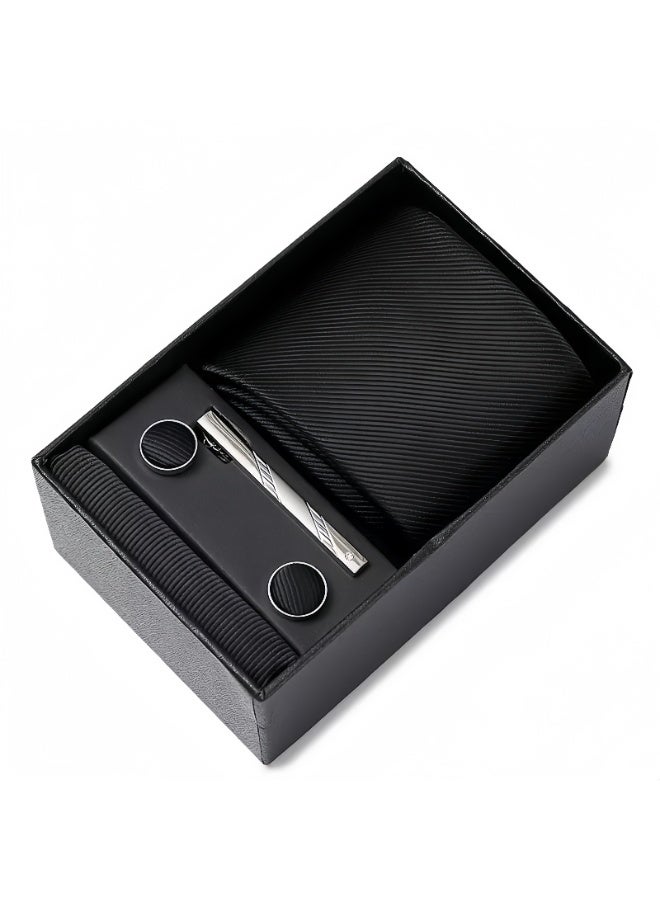 لي يوان ربطات للرجال مجموعة مع ربط الكفاد مربع الجيب ومقاطع ربطة - Image 3