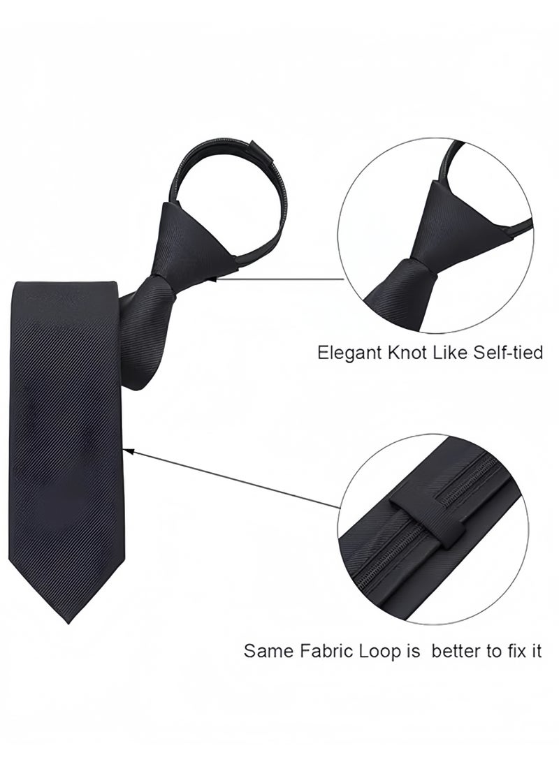 لي يوان ربطات للرجال مجموعة مع ربط الكفاد مربع الجيب ومقاطع ربطة - Image 4