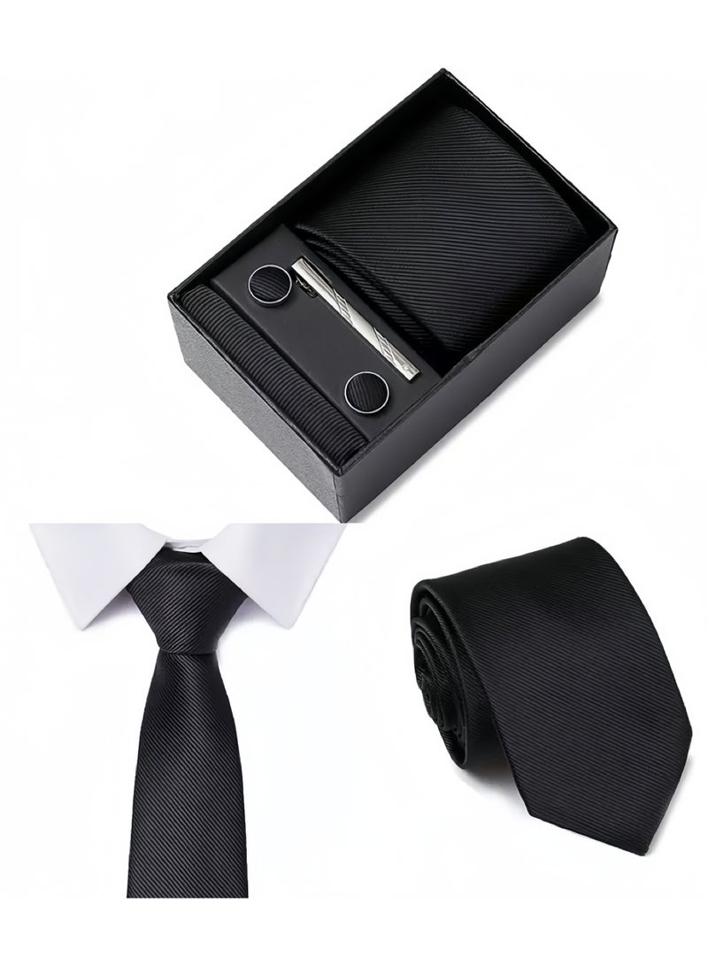 لي يوان ربطات للرجال مجموعة مع ربط الكفاد مربع الجيب ومقاطع ربطة - Image 2