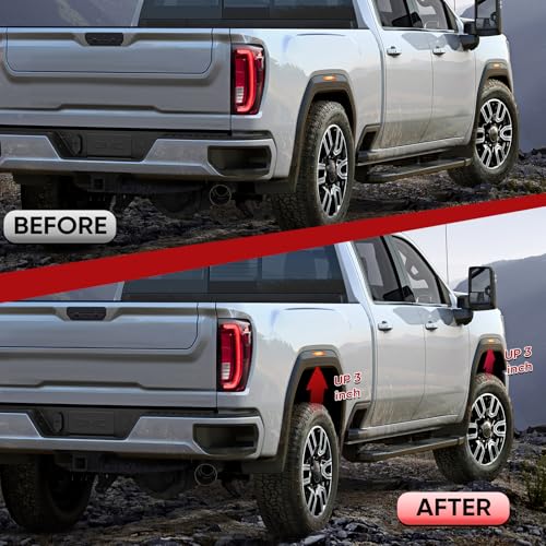Amumu 3.5" Front 3" Rear Lift Leveling Kit - Lift Suspension Kit Compatible with 2007-2019 Chevrolet Silverado 1500 GMC Sierra 1500 2WD 4WD - Image 3