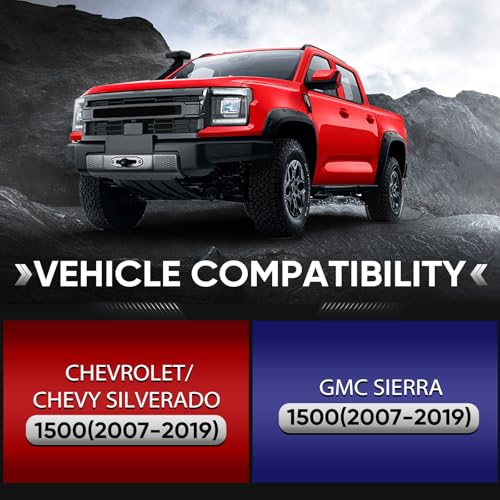 Amumu 3.5" Front 3" Rear Lift Leveling Kit - Lift Suspension Kit Compatible with 2007-2019 Chevrolet Silverado 1500 GMC Sierra 1500 2WD 4WD - Image 2