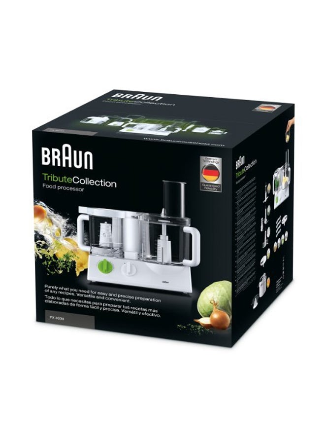 BRAUN Tribute Collection Food Processor 2 L 600 W FX 3030 White/Green - Image 2