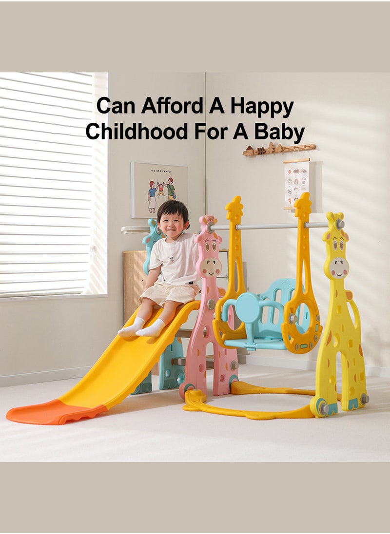 MaBaby Children's Slide Kids Slide with Basketball Hoop Indoor Home Multi-Function Combination Folding Toys Baby Slide For Boys and Girls  - Image 2