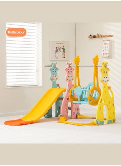 MaBaby Children's Slide Kids Slide with Basketball Hoop Indoor Home Multi-Function Combination Folding Toys Baby Slide For Boys and Girls  - Image 5