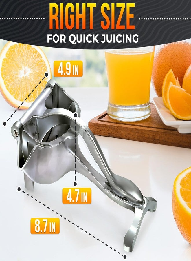 LEGLO Hand Juicer Squeezer - Aluminum Lemon Squeezer for Effortless Juice Extraction - Manual Hand Press Juicer for Lemon, Orange, Lime, Grapefruit & Pomegranate, Durable Ergonomic Handle, Easy Clean Design - Image 2