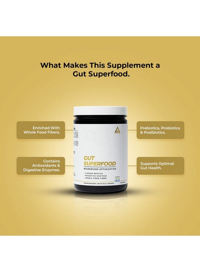 LevelUp Gut Superfood Fiber Supplement For Leaky Gut Digestive Problems Stomach Discomfort Prebiotic Probiotic Postbiotic Xos Supplement Gluten Free No Additives Total Gut Health (Unflavored) - Image 4