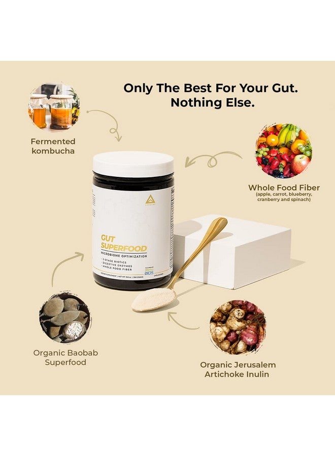 LevelUp Gut Superfood Fiber Supplement For Leaky Gut Digestive Problems Stomach Discomfort Prebiotic Probiotic Postbiotic Xos Supplement Gluten Free No Additives Total Gut Health (Unflavored) - Image 3