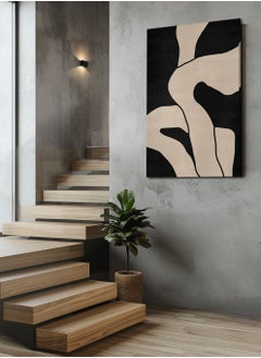 LOWHA Canvas Wall Art Stretched Over Wooden Frame with Abstract Painting  - Image 1