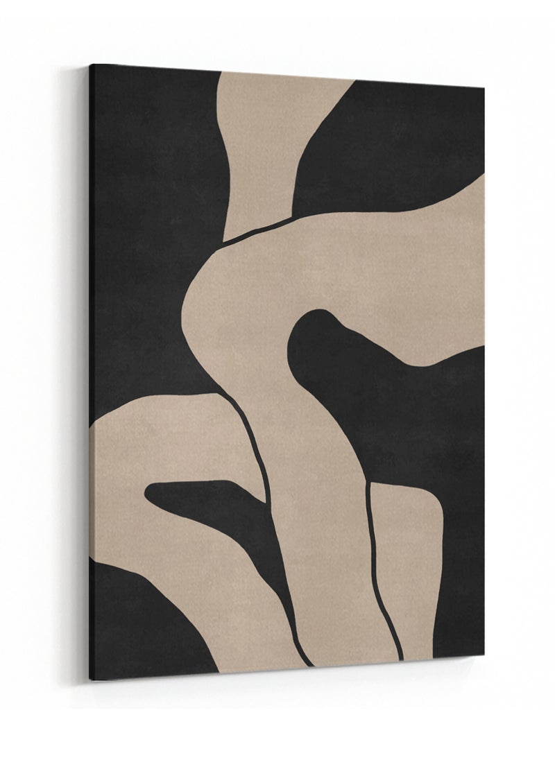 LOWHA - Canvas Wall Art Stretched Over Wooden Frame with Abstract Painting - Image 1