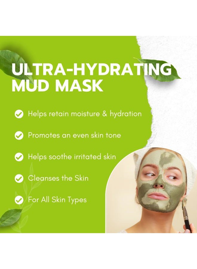 Hebepe Green Tea Matcha Mud Mask with Aloe Vera, Deep Cleansing, Hydrating, and Relaxing Volcanic Clay Facial Mask - Image 3