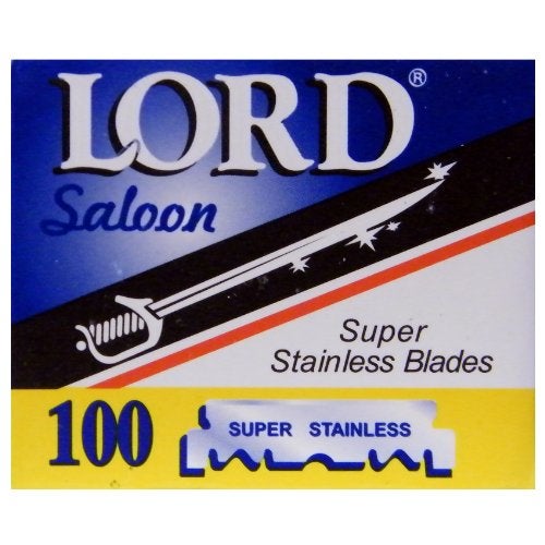 Lord 100 Lord Razor Blades Super Stainless Single Edge for Barbers - Image 1
