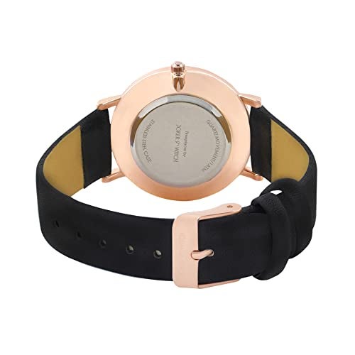 Joker & Witch Women Analogue Aster 36mm Black Dial 18mm Faux Leather Strap Watch - Image 4
