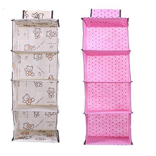DR Mall Nirva 4 Pockets Wardrobe Door Wall Mounted Clothing Underware Hanging Storage Bag Multi Colour - Image 4