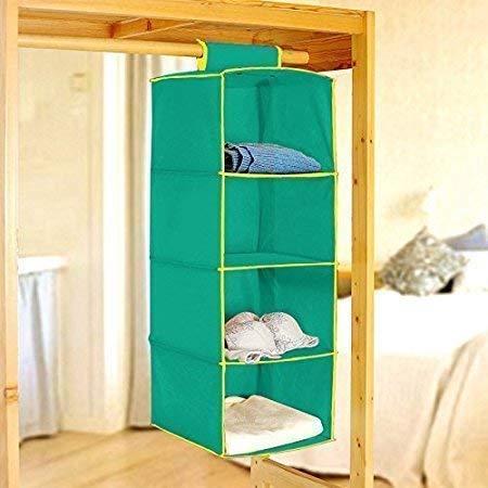 DR Mall Nirva 4 Pockets Wardrobe Door Wall Mounted Clothing Underware Hanging Storage Bag Multi Colour - Image 2
