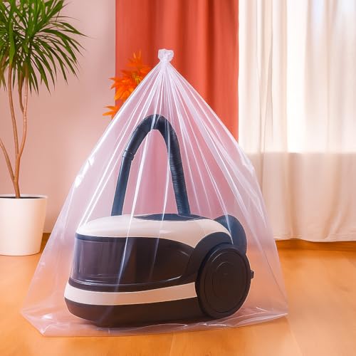 VETAS Transparent LDPE Plastic Bags 40x60 Inch, Heavy Duty Waterproof Dustproof Storage Cover for Luggage, Suitcase, Mattress, Trolley, Furniture & Household Items (Pack of 5) - Image 4