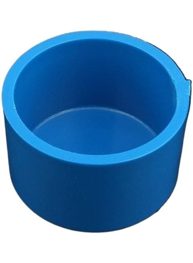 Blue 40mm PVC Pipe End Caps 12pcs Plumbing Irrigation Aquarium Tube Connectors - Image 1