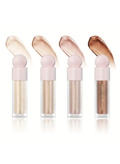 Gecomo Liquid Contour Beauty Wand Face Highlighter Bronzer Makeup Stick, Dewy Finish, Moisturizing Silky Smooth Texture 0.25 Oz; 7.5Ml 02 Starlight  - Image 1
