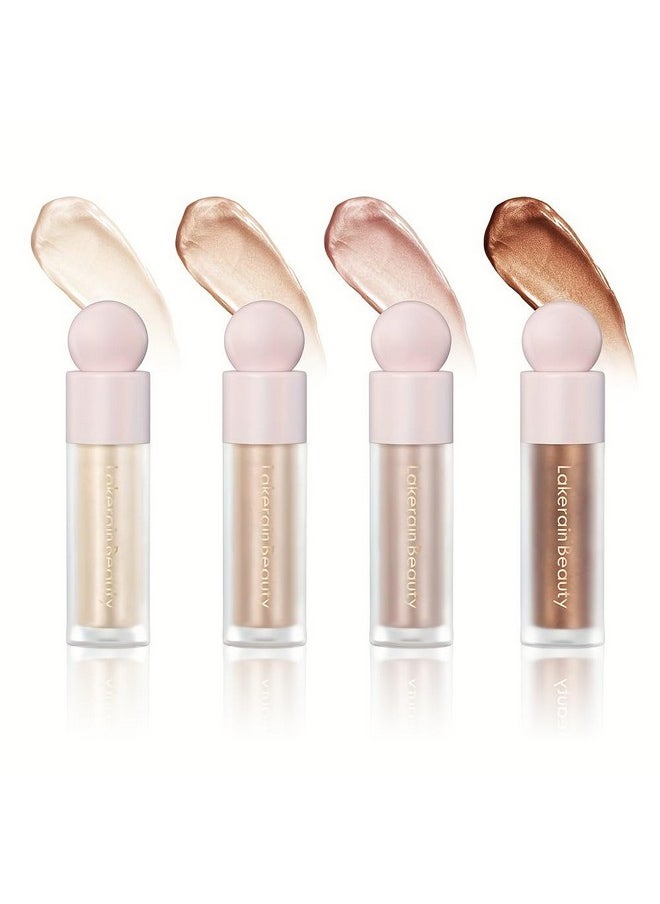 Gecomo Liquid Contour Beauty Wand Face Highlighter Bronzer Makeup Stick, Dewy Finish, Moisturizing Silky Smooth Texture 0.25 Oz; 7.5Ml 02 Starlight  - Image 1