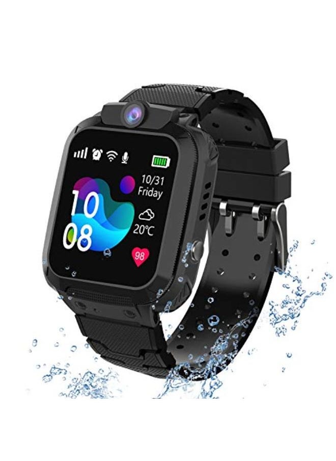 Nabi - Nabi Watch for Kids for 3-12 Year Kids,Touch Screen, Voice Chat Camera, Long Battery Life, Water Resistance Best Gift for Kids,Smart Watch for Boys & Girls(Black) - Image 1