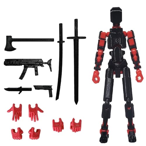 FoxVilla Assembly Completed T13 Action Figure Titan 13 3D Printed Action Figure 3D Printed Titan13 Assembled Dummy 13 Lucky 13 Toy Figure - Image 1