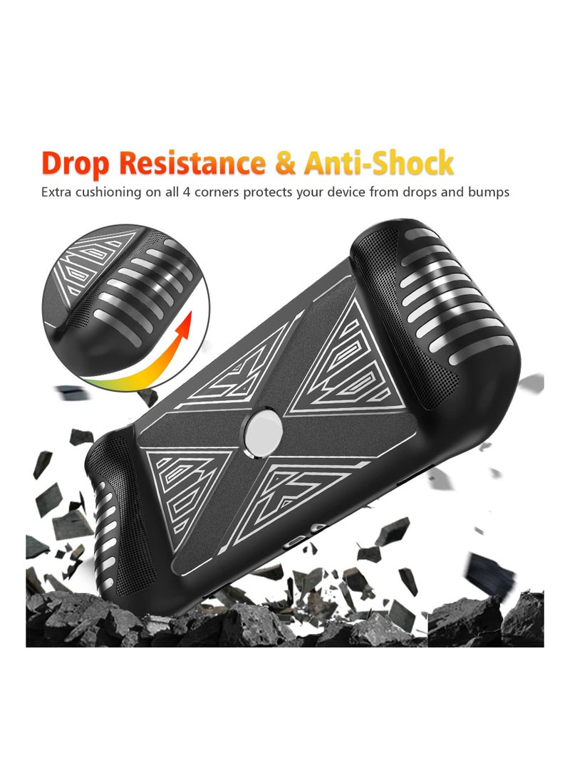 SYOSI Silicone Cover Case Fit for Logitech G Cloud, Gaming Handheld and Screen Film Protector, Fit for Logitech G Cloud Gaming Accessories (Black)(Contains 1 Film) - Image 4