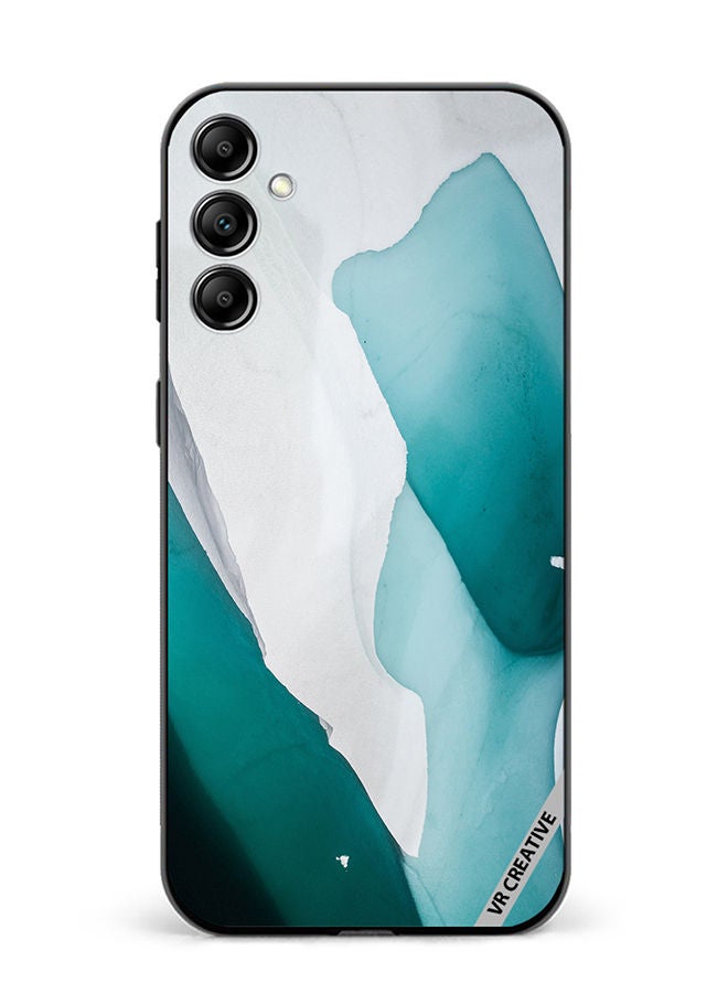 VR CREATIVE Protective Case Cover For Samsung Galaxy A34 Green Flow Design Multicolour - Image 1