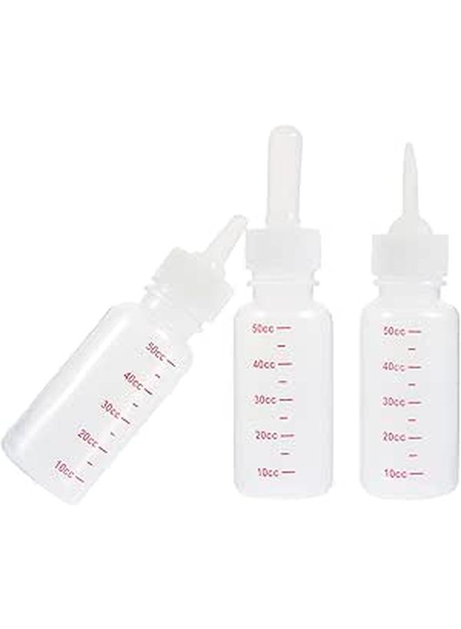 SUPVOX 3 Pack Small Baby Milk Bottles for Kittens Puppies Pets - Image 1