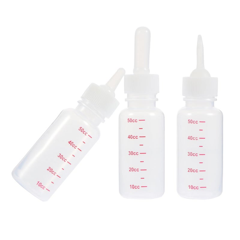 SUPVOX 3 Pack Small Baby Milk Bottles for Kittens Puppies Pets - Image 2