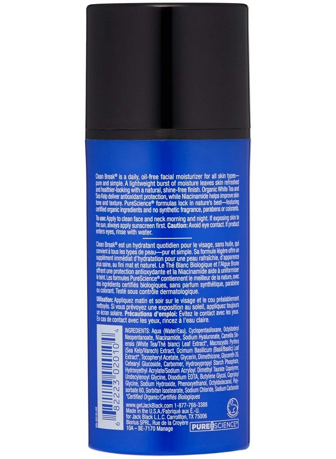 Jack Black Ack Black Clean Break Oilfree Moisturizer 3.3 Fl Oz - Image 3