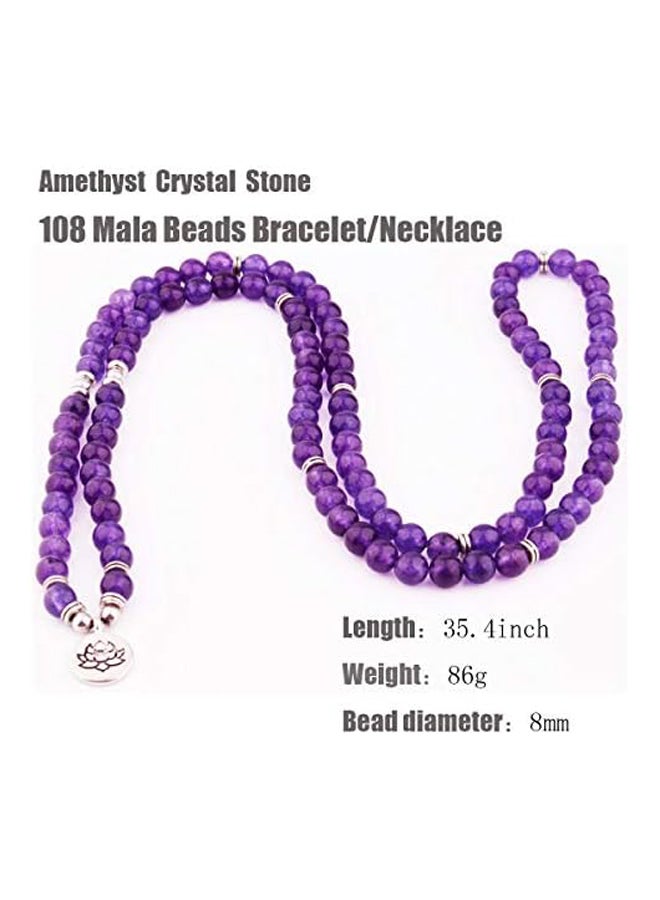 8mm 108 Mala Beads Wrap Bracelet Necklace for Yoga Charm Bracelet Natural Gemstone - Image 4