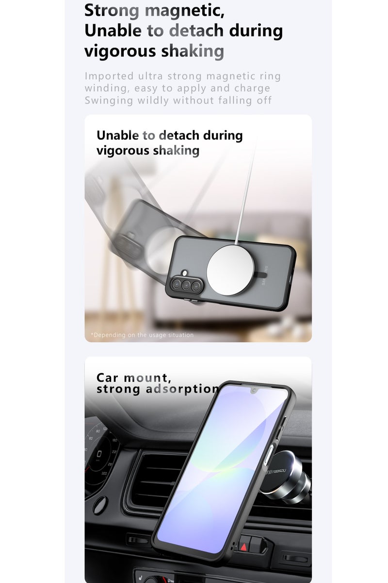 CHEROSIN Magnetic Phone Case for Samsung Galaxy A17 Frosted Translucent Back Protective Slim Phone Cover - Image 3