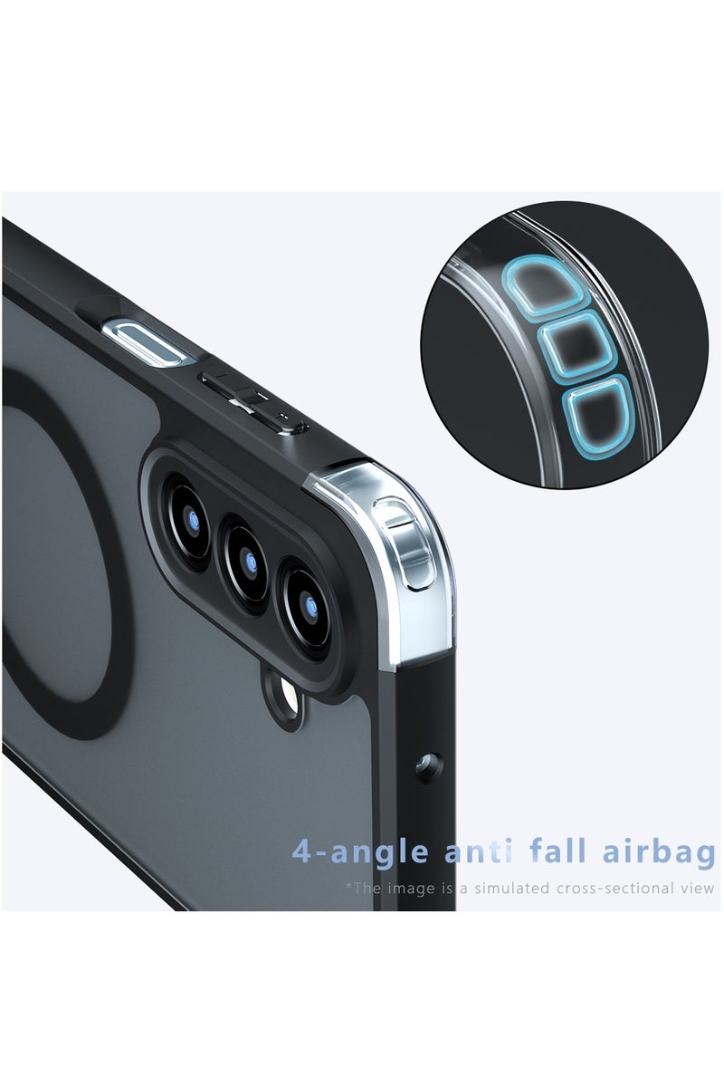CHEROSIN Magnetic Phone Case for Samsung Galaxy A17 Frosted Translucent Back Protective Slim Phone Cover - Image 5