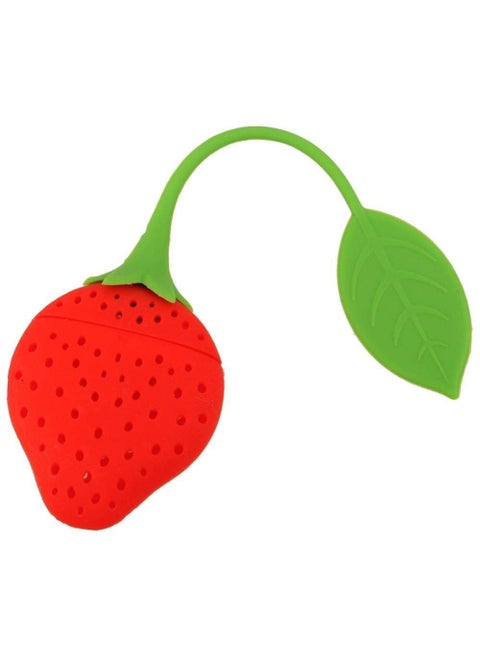 K Kudos Enterprise Strawberry Shape Silicone Herbal Green Tea Infuser Filter Strainer 1 Pc