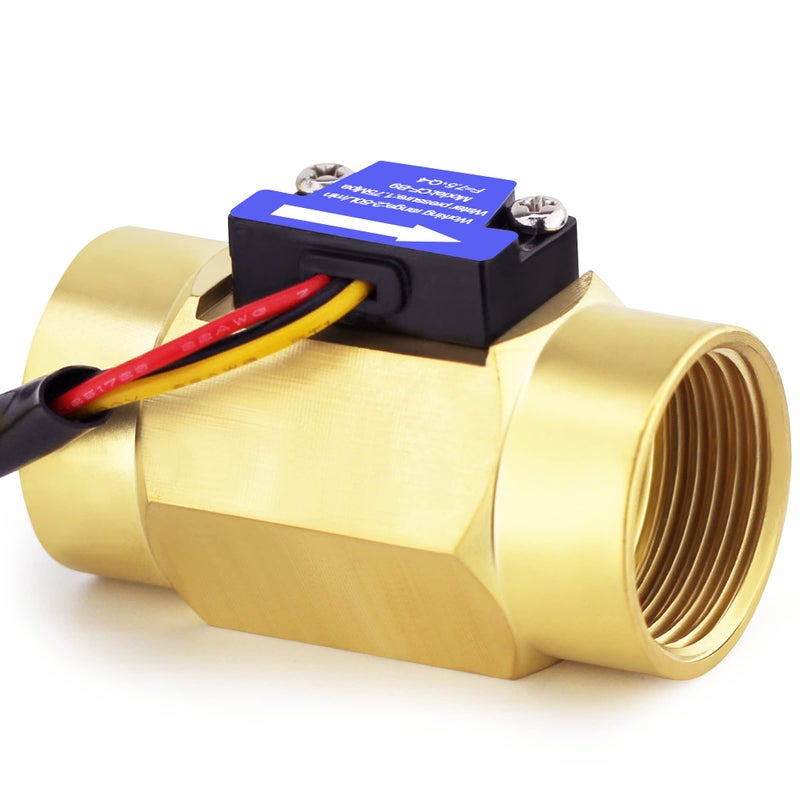 Digiten G3/4"Female Thread Water Flow Hall Sensor Switch Flowmeter Counter 2-50L/min - Image 2
