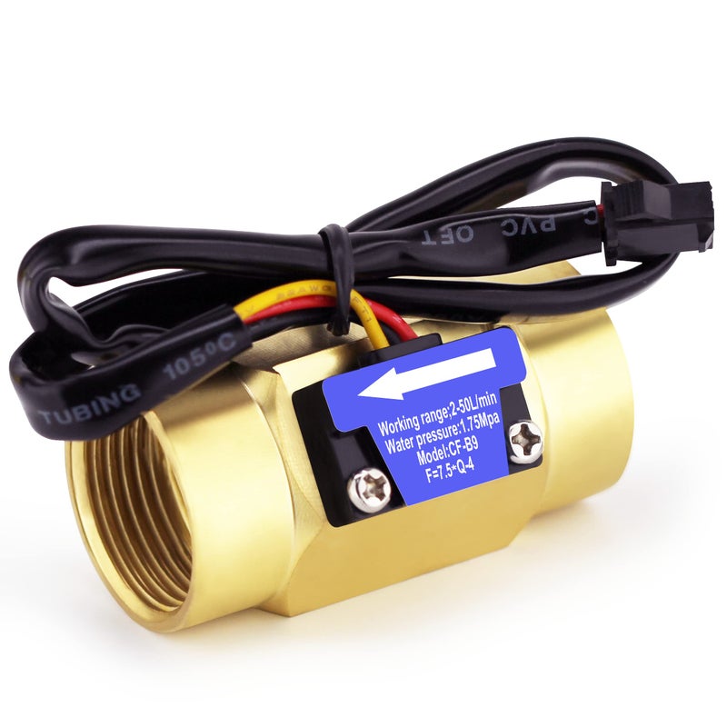 Digiten G3/4"Female Thread Water Flow Hall Sensor Switch Flowmeter Counter 2-50L/min - Image 3