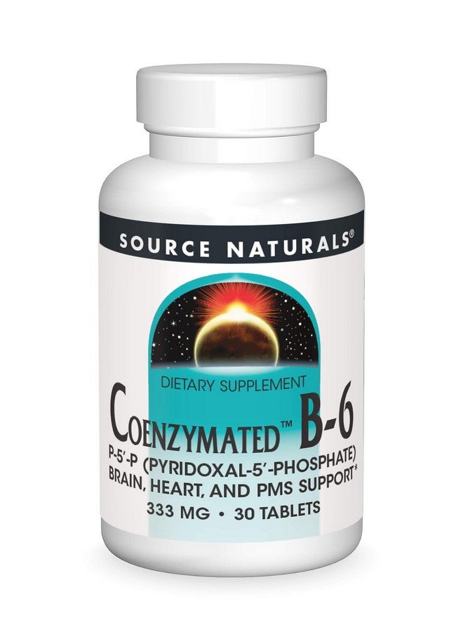 Source Naturals Coenzymated B-6, Promotes a Healthy Nervous System*, 333mg - 30 Tablets - Image 1