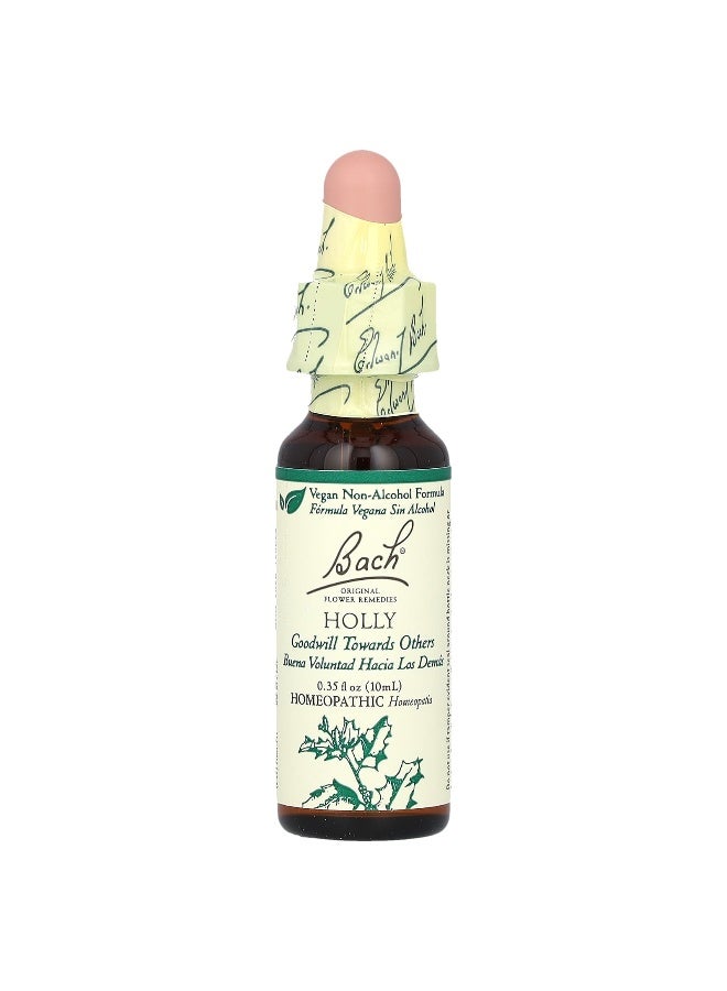 Bach باخ، العلاجات الزهرية الأصلية، هولي، 0.35 أونصة سائلة (10 مل) - Image 3