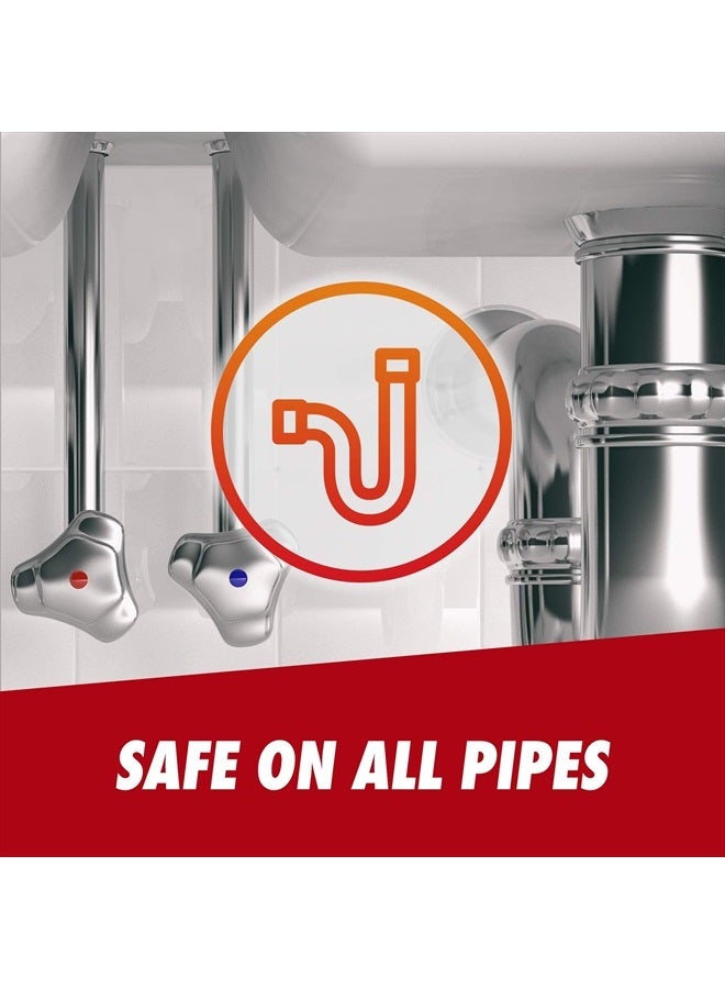 Drano Max Gel Drain Clog Remover and Cleaner for Shower or Sink Drains, Unclogs and Removes Hair, Soap Scum and Blockages, 80 Oz, Pack of 2 - Image 4